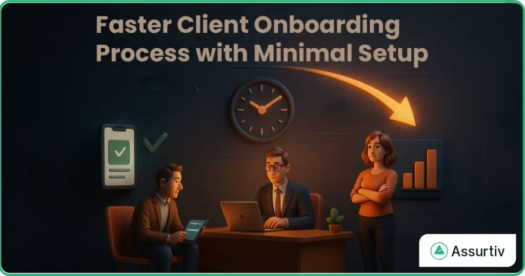 One client discussing with consultants regarding client onboarding process