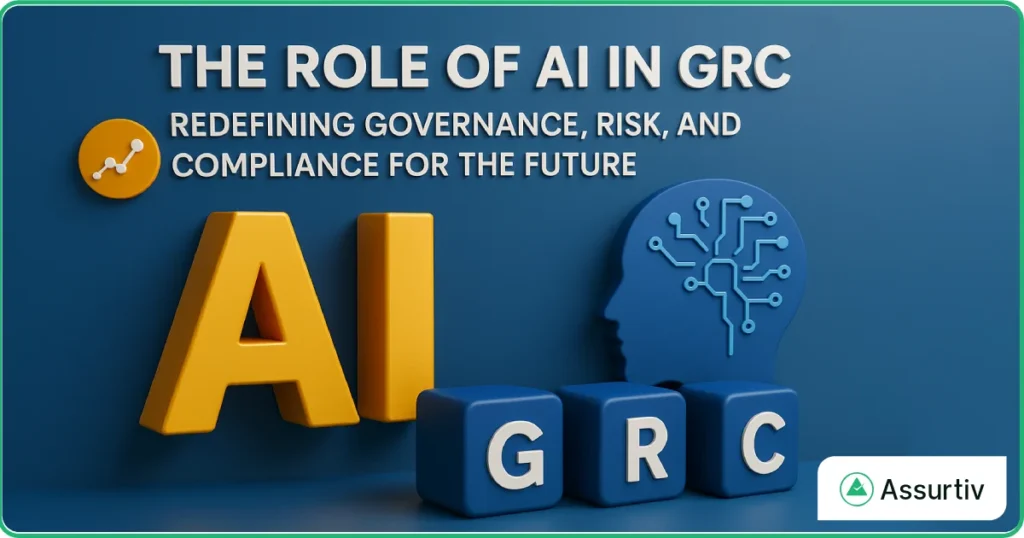 Role of AI in GRC describing graphically