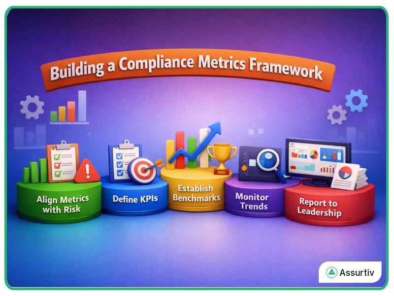 Building compliance metrics framework with five functions