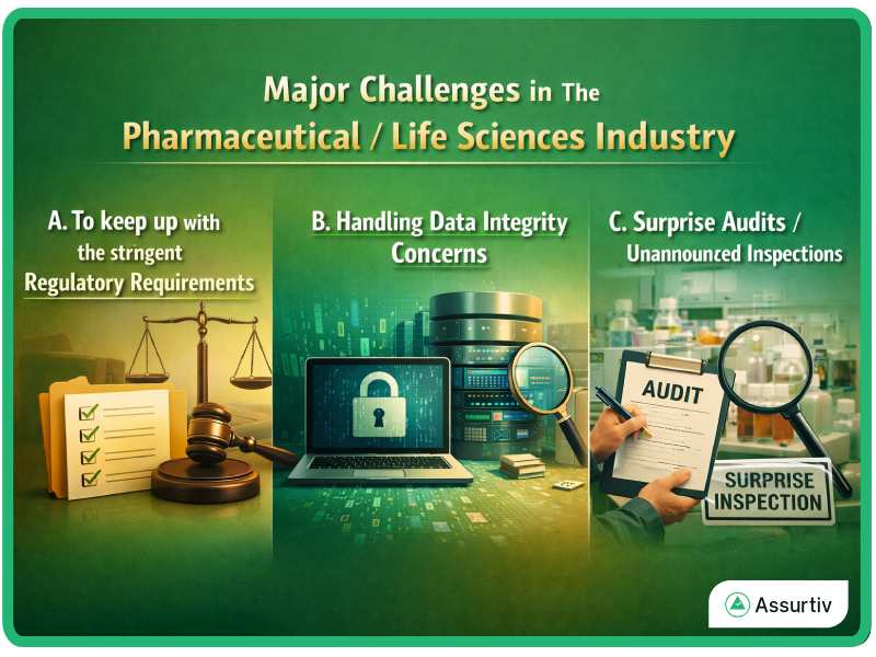 Major challenges in Pharmaceutical Life Sciences Industry